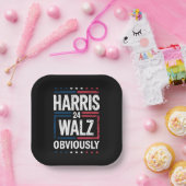 Assiettes En Carton Harris Walz de toute évidence Harris Waltz 2024 El (Fête)