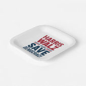 Assiettes En Carton Harris Walz sauve la démocratie (Angulaire)