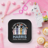 Assiettes En Carton Harris Walz Waltz 2024 Unité sur division (Fête)
