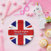 Assiettes En Carton Harry et Meghan, union Jack (Fête)