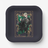 Assiettes En Carton HARRY POTTER™ | Anime Draco Malfoy Assis (Recto)