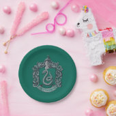 Assiettes En Carton Harry Potter | Blason de Serpentard Vert (Fête)