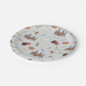 Assiettes En Carton Harry Potter Cartoon Hogwarts Pattern (Angle)