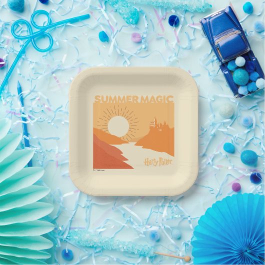 Assiettes En Carton HARRY POTTER™ | HOGWARTS™ Summer Magic (Fête)