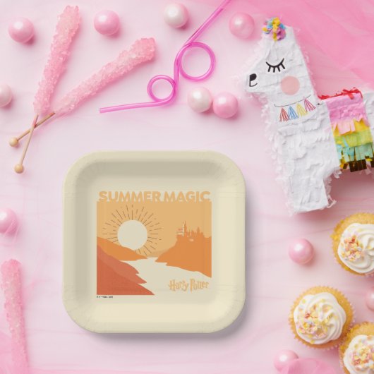 Assiettes En Carton HARRY POTTER™ | HOGWARTS™ Summer Magic (Fête)