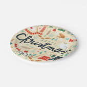 Assiettes En Carton Harry Potter | Joyeux Noël Avec Icônes Festives (Angle)