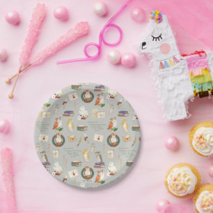 Assiettes En Carton HARRY POTTER™ Motif de lettre de hibou