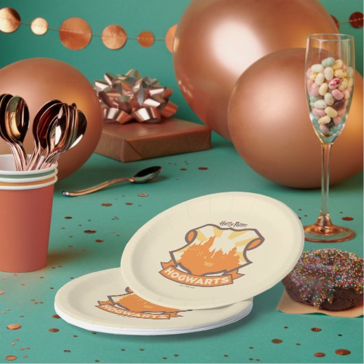 Assiettes En Carton HARRY POTTER™ | Summer Magic HOGWARTS™ Crest (Multi)