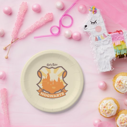 Assiettes En Carton HARRY POTTER™ | Summer Magic HOGWARTS™ Crest (Fête)