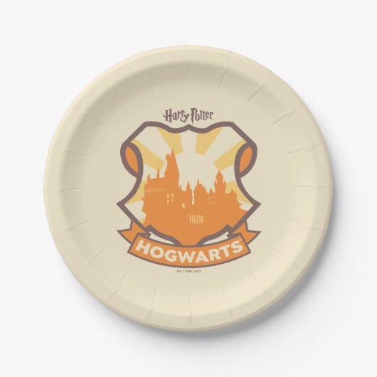 Assiettes En Carton HARRY POTTER™ | Summer Magic HOGWARTS™ Crest (Devant)