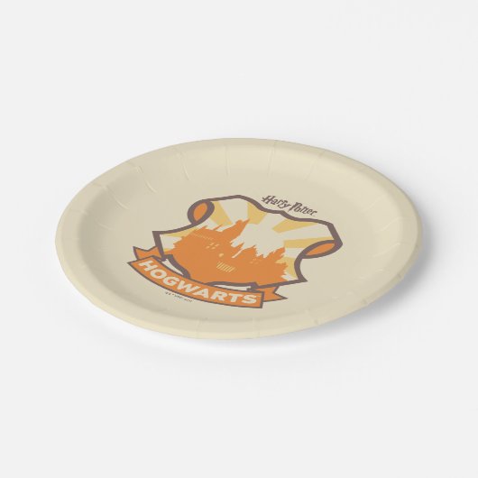 Assiettes En Carton HARRY POTTER™ | Summer Magic HOGWARTS™ Crest (Angle)