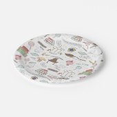 Assiettes En Carton HARRY POTTER™ Tiny Magic Pattern (Angle)