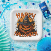 Assiettes En Carton Haunted Harvest Shadows (Fête)