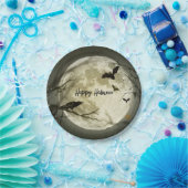 Assiettes En Carton Haunted Pleine lune Halloween Party (Fête)