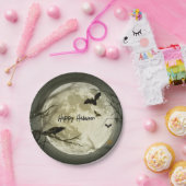 Assiettes En Carton Haunted Pleine lune Halloween Party (Fête)