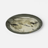 Assiettes En Carton Haunted Pleine lune Halloween Party (Angle)