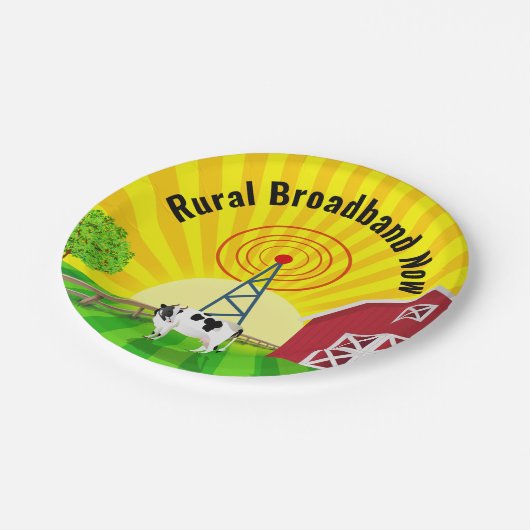 Assiettes En Carton Haut débit rural maintenant (Angle)