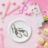 Assiettes En Carton Haut talons (Fête)