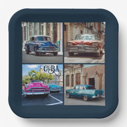 Assiettes En Carton Havana CUBA (Recto)