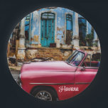 Assiettes En Carton Havana Cuba Voiture rouge Vintage<br><div class="desc">Havana Cuba Voiture rouge Vintage</div>