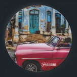 Assiettes En Carton Havana Cuba Voiture rouge Vintage<br><div class="desc">Havana Cuba Voiture rouge Vintage</div>
