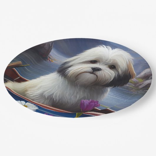 Assiettes En Carton Havanais en pagaie : une aventure Pittoresque (Angle)