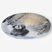 Assiettes En Carton Havanais laissez-le neiger Noël (Angle)