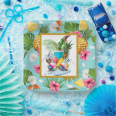 Assiettes En Carton Hawaiian Feast  (Fête)