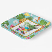 Assiettes En Carton Hawaiian Feast  (Angulaire)
