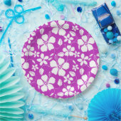 ASSIETTES EN CARTON HAWAIIAN HULA (HIBISCUS) BERRY (Fête)