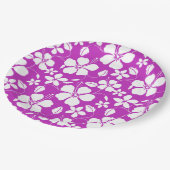 ASSIETTES EN CARTON HAWAIIAN HULA (HIBISCUS) BERRY (Angle)