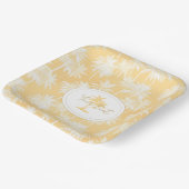 Assiettes En Carton Hawaiian Palm Tree Silhouette Motif Gold ID1093 (Angulaire)