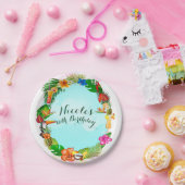 Assiettes En Carton Hawaiian Tropical Summer Things Frame Luau Party (Fête)