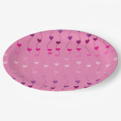 Assiettes En Carton Heart on a String Pattern (Angle)