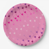 Assiettes En Carton Heart on a String Pattern (Devant)