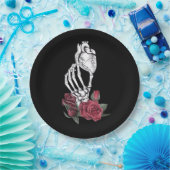Assiettes En Carton Heart The Skeleton's Hand Classic (Fête)