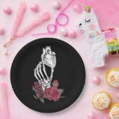 Assiettes En Carton Heart The Skeleton's Hand Classic (Fête)