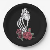 Assiettes En Carton Heart The Skeleton's Hand Classic (Devant)