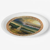 Assiettes En Carton Heavens accueillant Embrasser Jésus à Dusk (Angle)