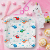 Assiettes En Carton Helicopter  (Fête)