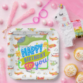 Assiettes En Carton Hélicoptère Joyeux anniversaire (Fête)