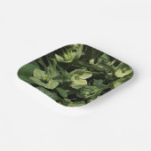 Assiettes En Carton Hellebore vert (Angulaire)