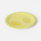 Assiettes En Carton Hello Lemon jaune moderne fruit (Angle)