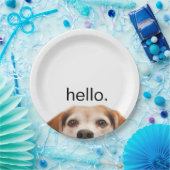 Assiettes En Carton Hello mignon Beagle chien moderne tendance (Fête)