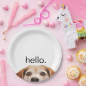 Assiettes En Carton Hello mignon Beagle chien moderne tendance (Fête)