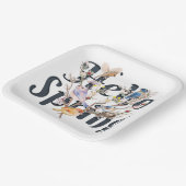 Assiettes En Carton Hello Spring Birds (Angulaire)