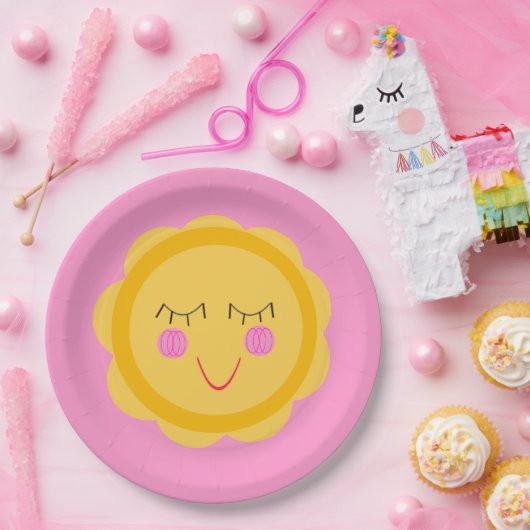 Assiettes En Carton Hello, Sunshine! (Fête)