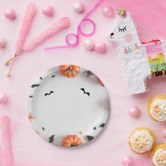 Assiettes En Carton Helloween simple (Fête)