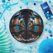 Assiettes En Carton Hémisphères concentrés (Fête)