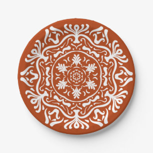 Assiettes En Carton Henna Mandala